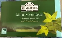 Количество сахара в Ahmad Green Mint Tea