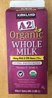 Sokerin määrä sisällä A2 Organic Whole Milk