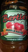 Sokerin määrä sisällä Bertie's Pepper Sauce