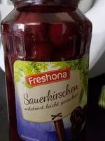 入っている砂糖の量 Obst - Sauerkirschen - entsteint und leicht gezuckert