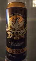 İçindeki şeker miktarı Grimbergen 50 cl Grimbergen Blonde 6.7 DEGRE ALCOOL