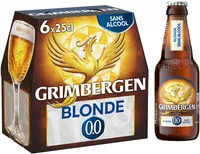 Sokerin määrä sisällä Grimbergen Bière d'Abbaye 6X0,25 BOT GRIMBERGEN 0.0% 0.0 DEGRE ALCOOL