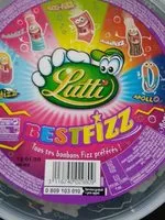 Количество сахара в Lutti best fizz tubo 550g