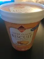 Ice cream with biscuits