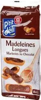 Madeleines longues marbrees