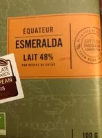入っている砂糖の量 Equateur Esmeralda Lait 48%