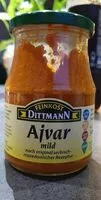Zuckermenge drin Ajvar mild