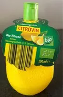 Quantité de sucre dans Citrovin Bio-Zitrone