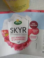 Sokerin määrä sisällä Skyr Himbeer & Cranberry