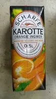 Quantité de sucre dans Scharfe Karotte Orange Ingwer