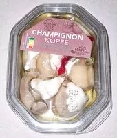 Zuckermenge drin Champignon-Köpfe gefüllt mit Frischkäse