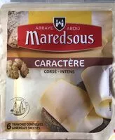 Cantidad de azúcar en Caractère corsé fromage