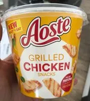 Количество сахара в Aoste grilled chicken snacks