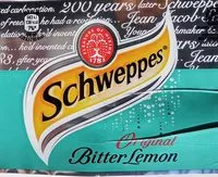 Sokerin määrä sisällä Schweppes bitter lemon