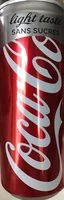 Quantité de sucre dans Coca cola light