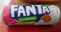 入っている砂糖の量 Fanta mangue / fruit du dragon