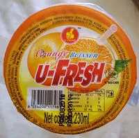Sucre et nutriments contenus dans U-fresh