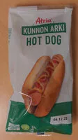 Sokerin määrä sisällä Kunnon arki hot dog