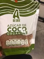 Cantidad de azúcar en Organic coconut sugar