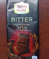 Количество сахара в Bitter Горький шоколад 70% какао