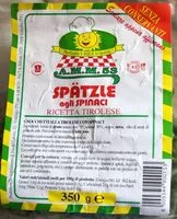 İçindeki şeker miktarı Spätzle agli spinaci