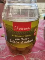 Cantidad de azúcar en Aceitunas verdes c/h sabor anchoa