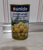 Cantidad de azúcar en Aceitunas verdes manzanilla rellenas de anchoa