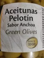 Cantidad de azúcar en Aceitunas pelotín sabor anchoa