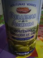 Cantidad de azúcar en Aceitunas verdes rellenas de anchoa