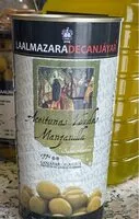 Cantidad de azúcar en Aceitunas Verdes manzanilla sabor anchoa