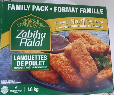 Sucre et nutriments contenus dans Zabiha halal