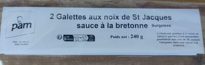 Galettes aux noix de st jacques sauce a la bretonne