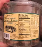 Amount of sugar in Crispy Crunchy Oatmeal Raisin Cookies