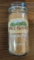 Amount of sugar in Spice Islands Lemon Peel