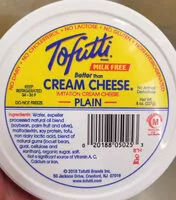Amount of sugar in Imitation Cream Cheese