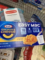 Amount of sugar in Easy Mac - Macaroni & cheese dinner