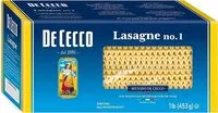 Amount of sugar in Dececco pasta lasagna 1 pound no. 1