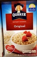 Amount of sugar in Quaker Instant Oatmeal Original