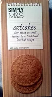 Amount of sugar in Simply M&S  oatcakes