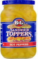 Amount of sugar in Sandwich Toppers, Hot Peppers