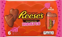 Amount of sugar in Reese& valentine& day peanut butter heart