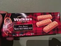 Sugar and nutrients in Walkers shortbread inc