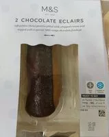 Amount of sugar in 2 éclairs au chocolat