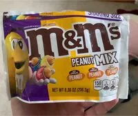 Amount of sugar in M&M’s Peanut MIX