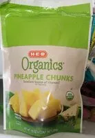 Amount of sugar in Organic pineapple chunks