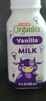 Amount of sugar in organics vanilla low fat milk