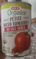 Amount of sugar in Organics Petite Diced Tomatoes-No Salt Added