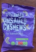 Amount of sugar in Oven Baked Unsalted Cashews