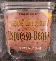 Dark chocolate espresso beans
