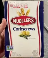 Amount of sugar in Mueller’s corkscrews